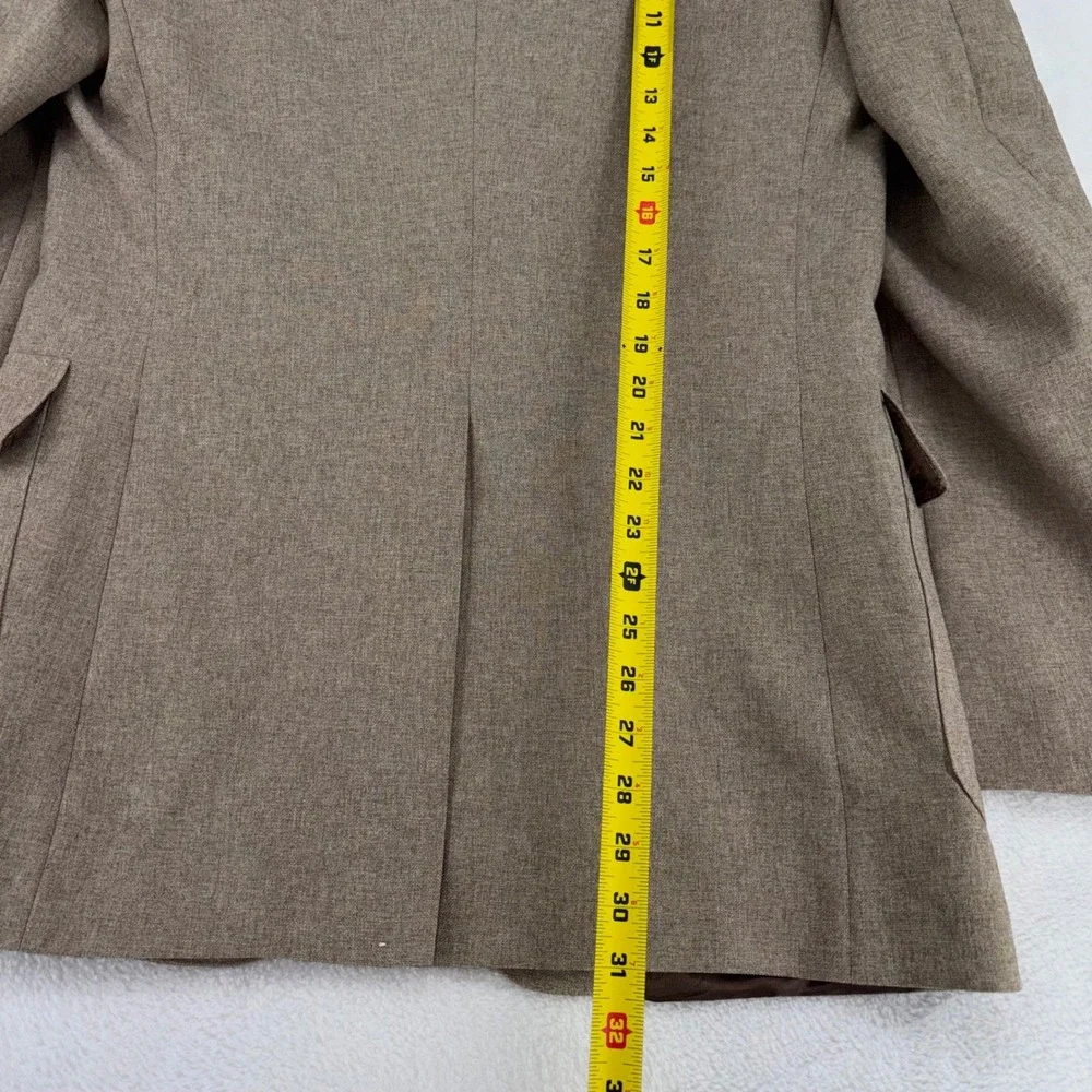 Vintage Levis Action Suit Mens 40L Tan Brown 2 Piece Blazer Trousers 33x32